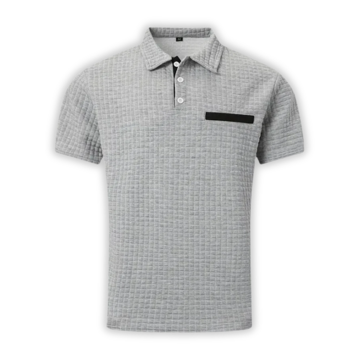 Polo décontracté à motifs pour homme