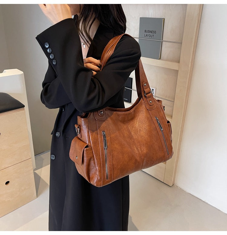 Sac cabas élégant imitation cuir pour femme