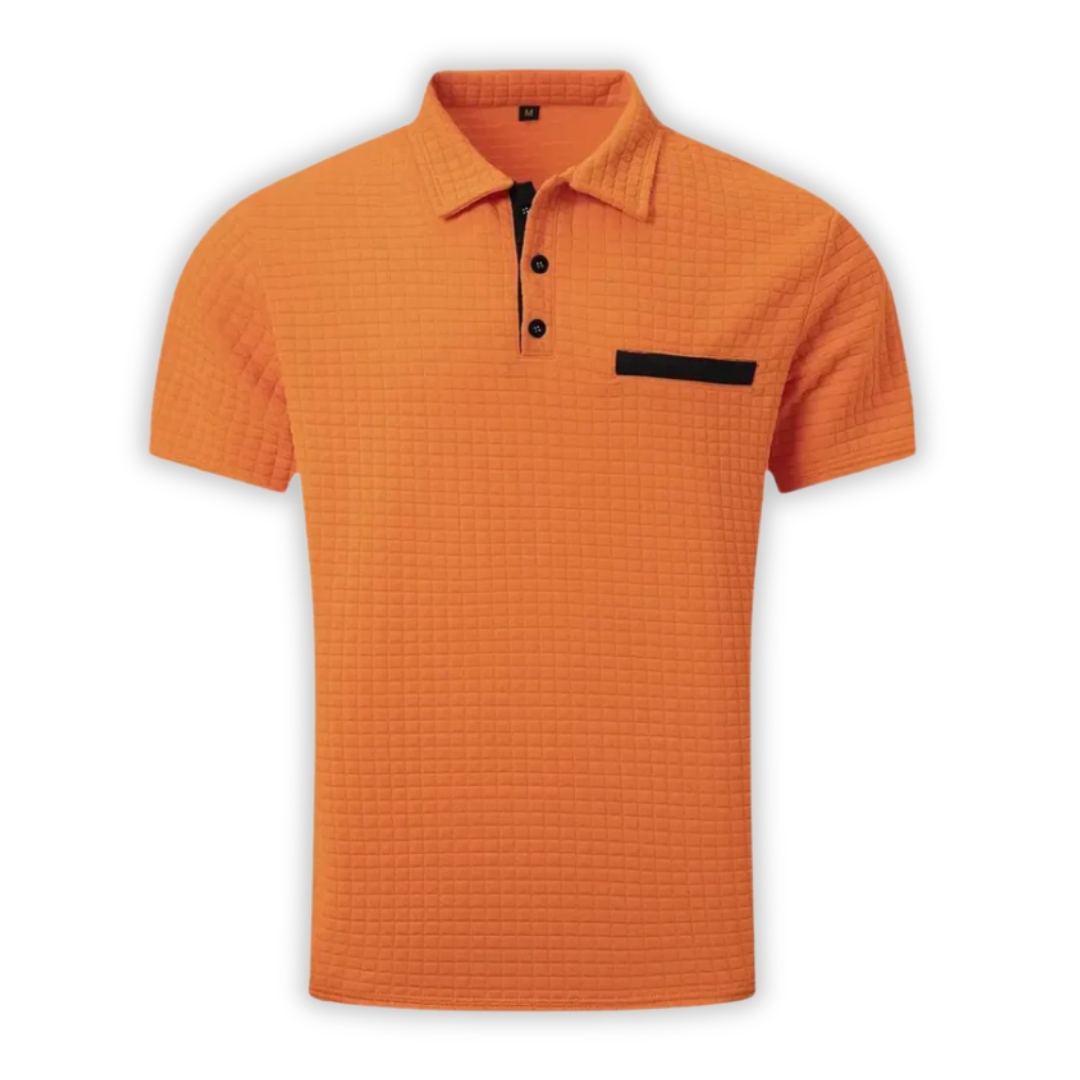 Polo décontracté à motifs pour homme