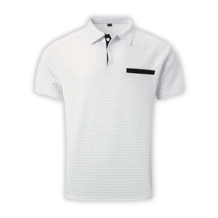 Polo décontracté à motifs pour homme