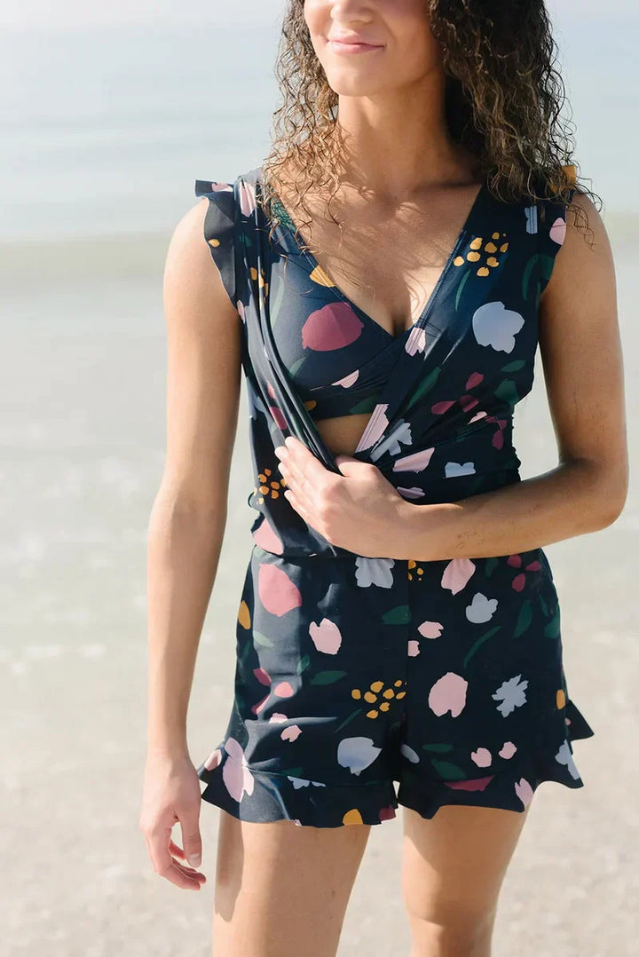 Maillot de bain élégant avec soutien-gorge intégré