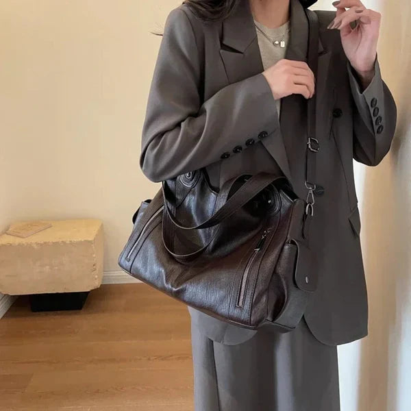 Sac cabas élégant imitation cuir pour femme