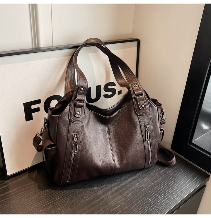 Sac cabas élégant imitation cuir pour femme