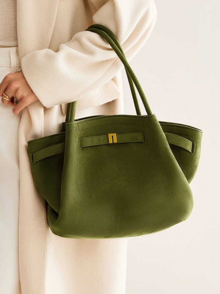 Sac à Main Femme Plissé avec Anse Supérieure
