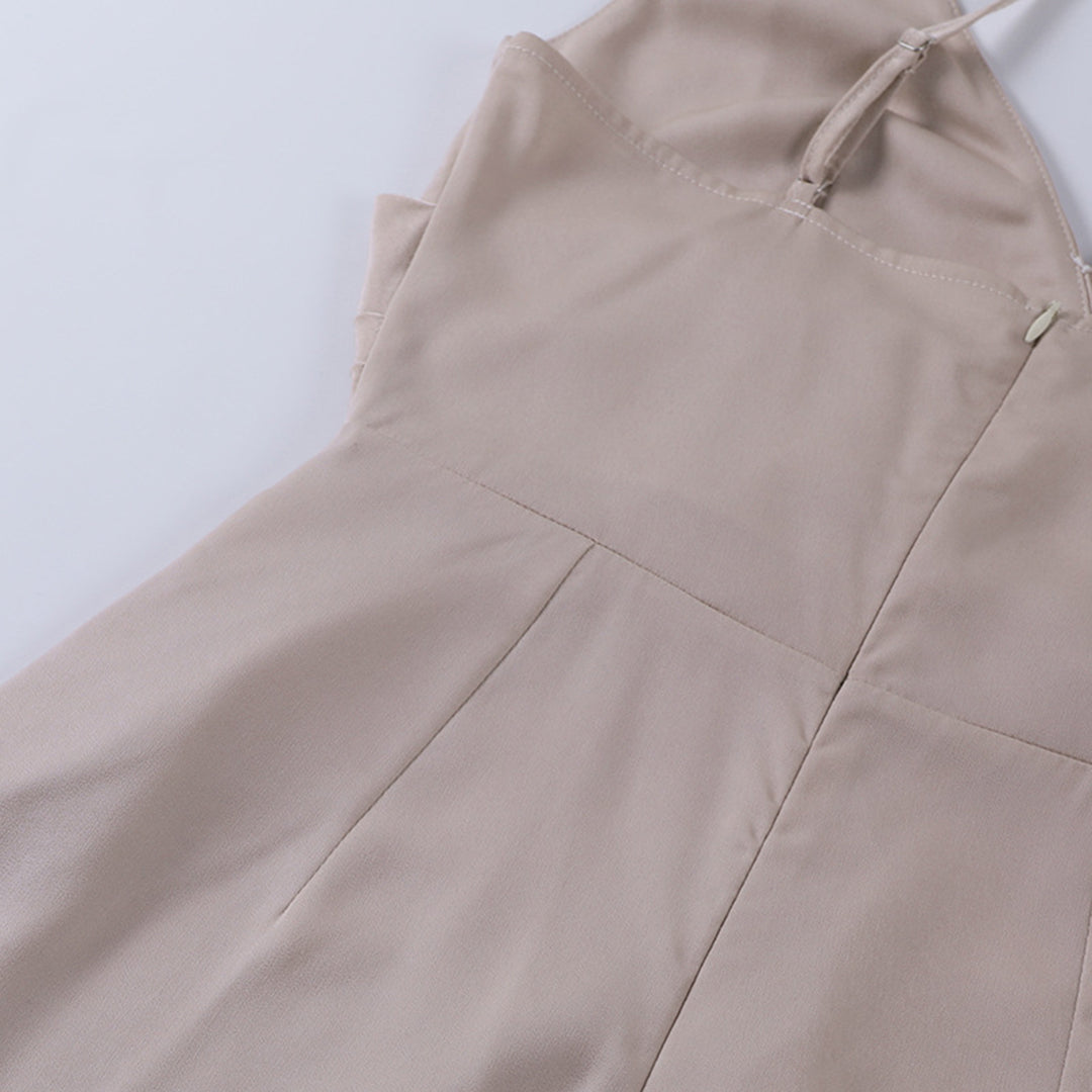 Robe maxi élégante avec fente pour femme