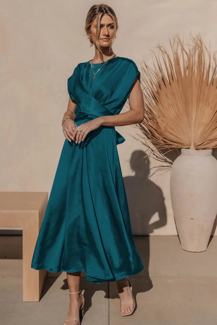 Robe maxi élégante classique femme
