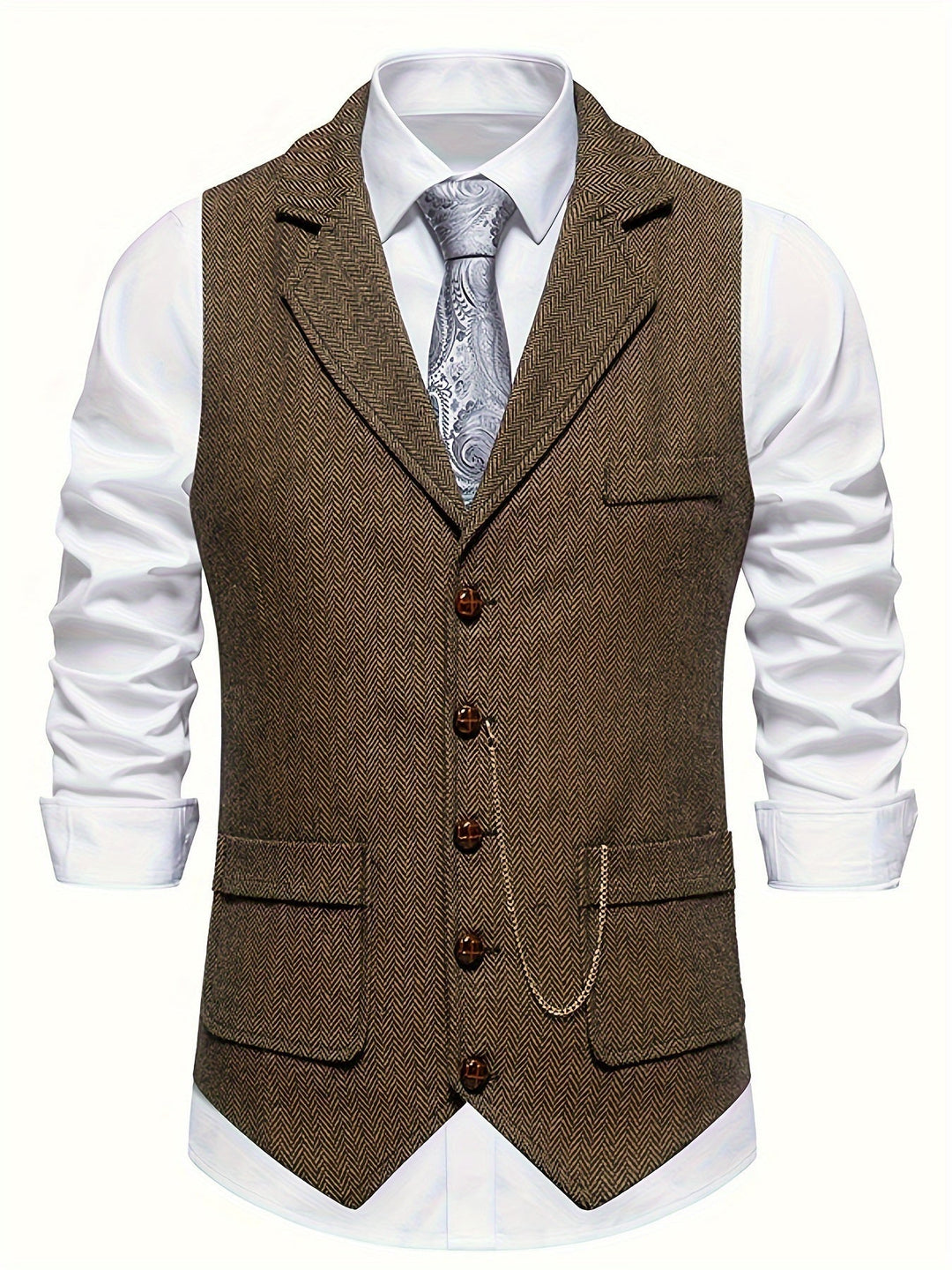 Gilet de costume formel classique pour homme