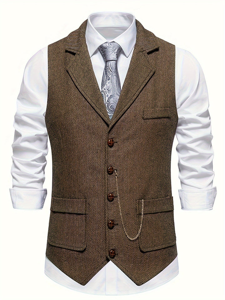 Gilet de costume formel classique pour homme