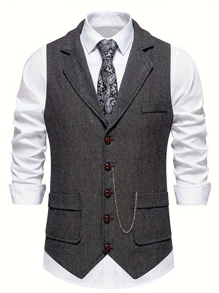 Gilet de costume formel classique pour homme