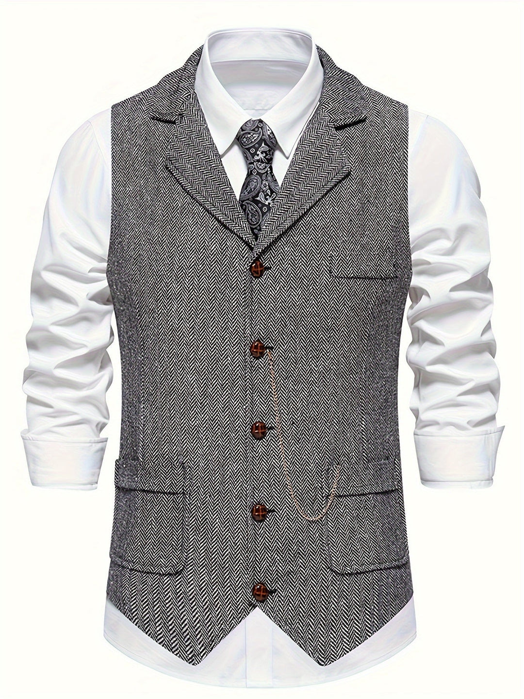 Gilet de costume formel classique pour homme