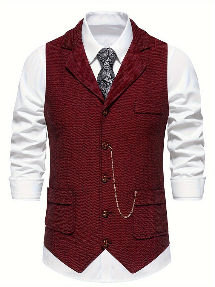 Gilet de costume formel classique pour homme