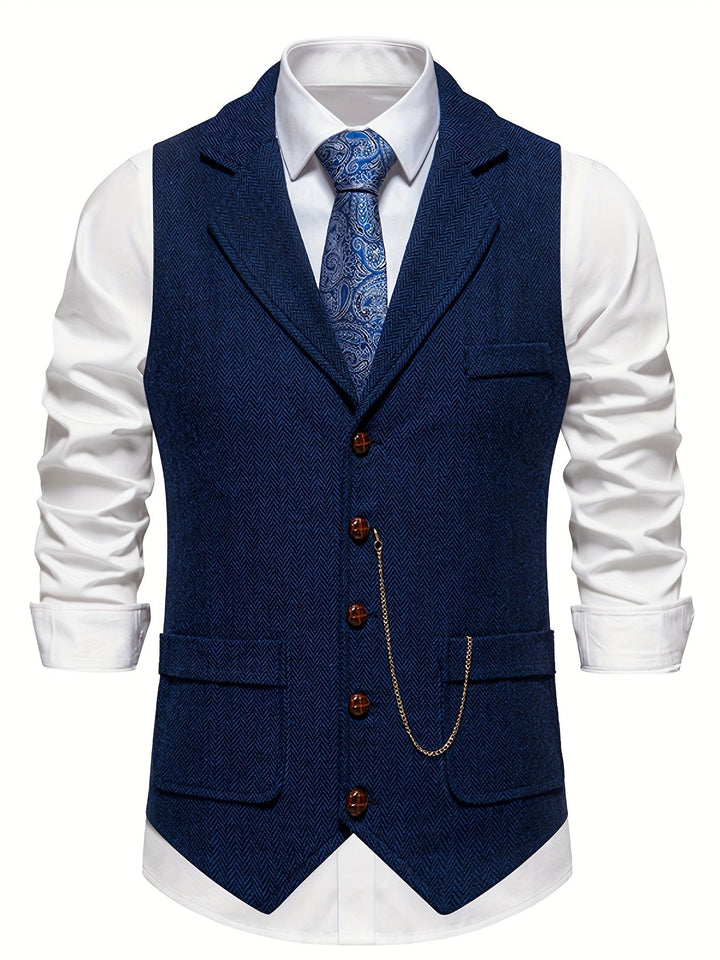 Gilet de costume formel classique pour homme