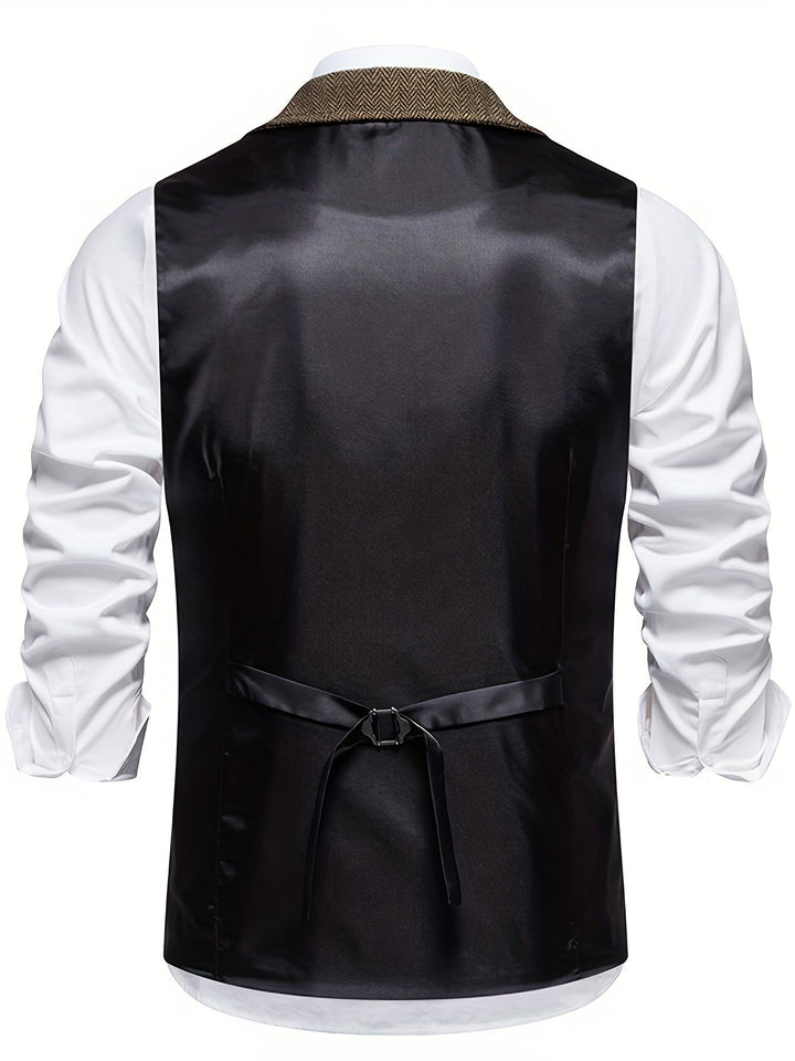 Gilet de costume formel classique pour homme