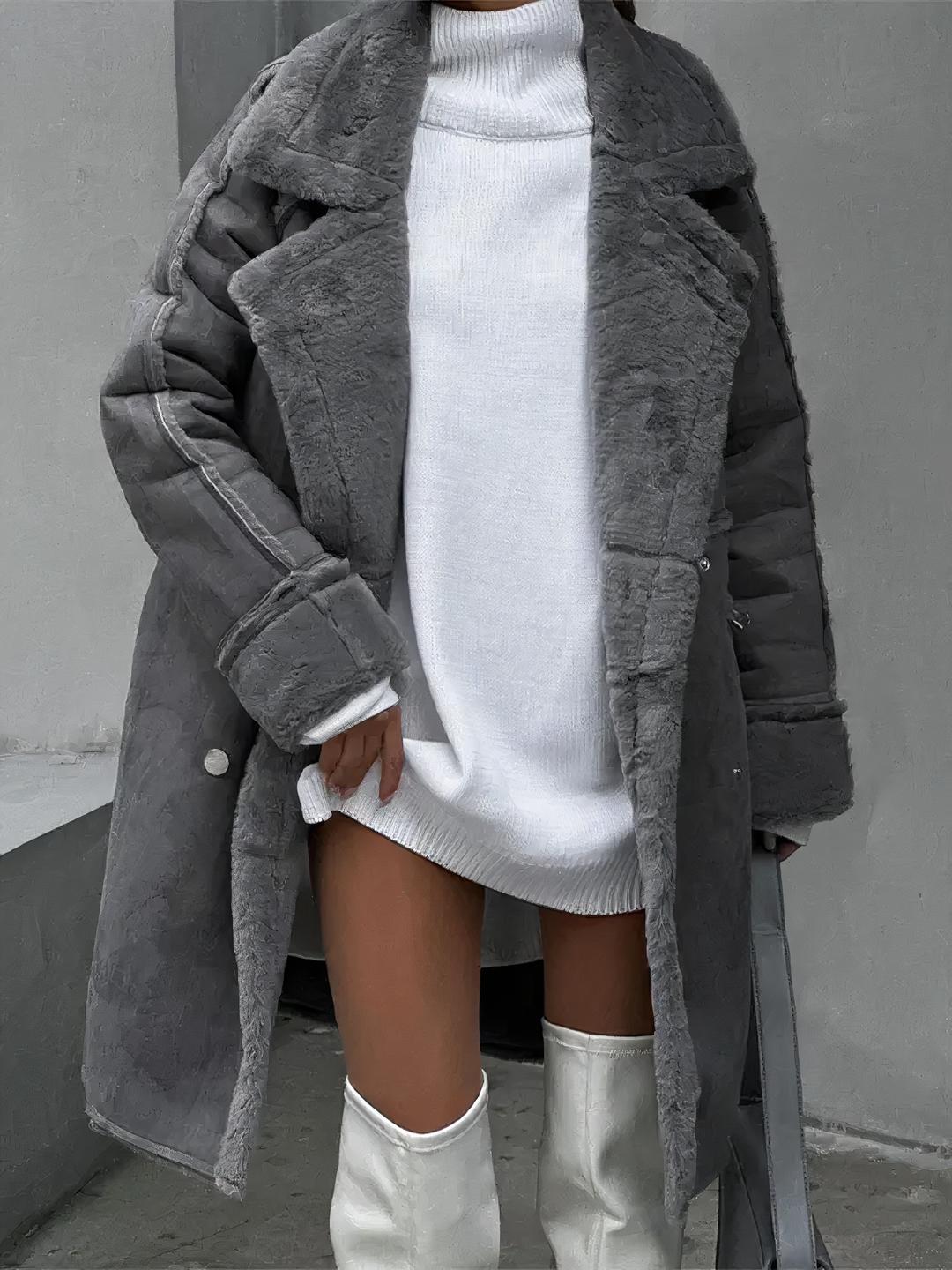Veste teddy coupe-vent tendance femme