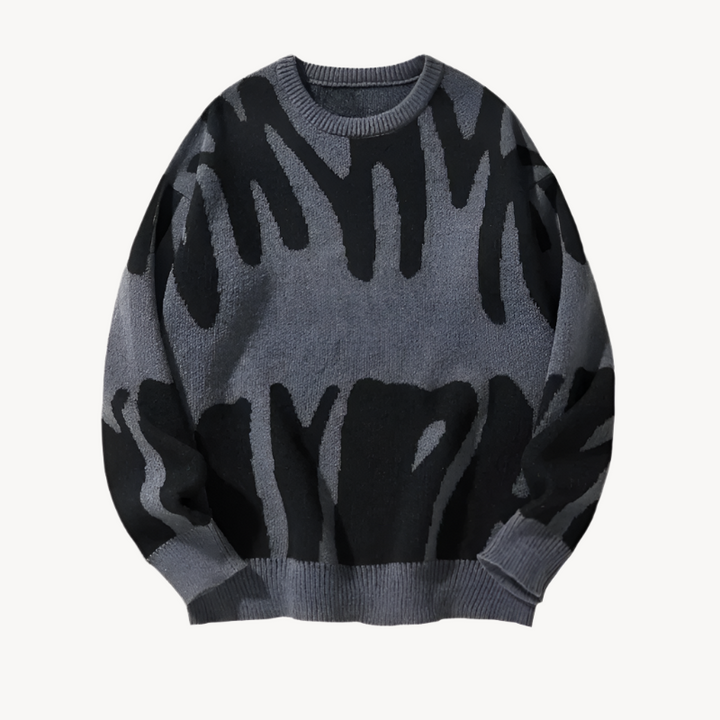 Pull à motifs décontracté pour homme