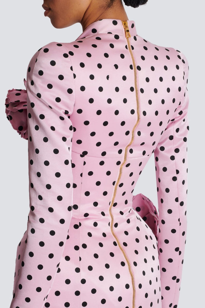 Robe courte femme tendance à pois