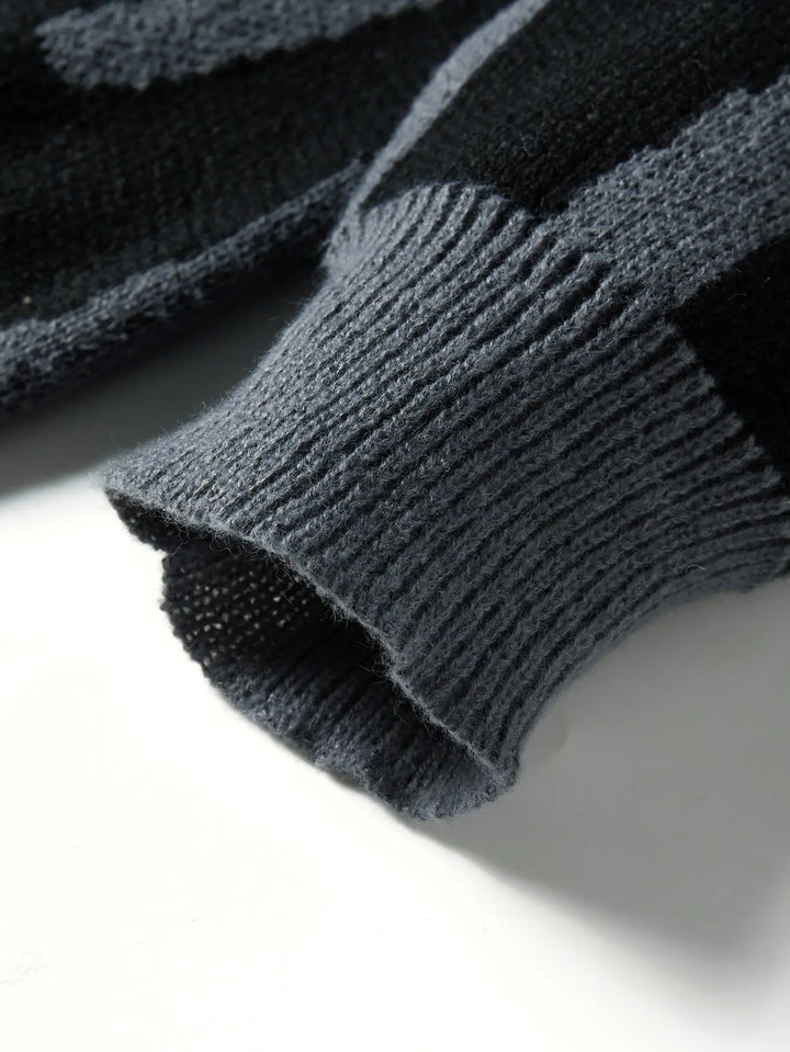 Pull à motifs décontracté pour homme