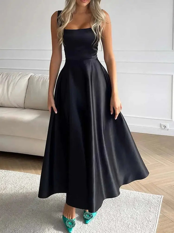 Robe longue sans manches femme élégante