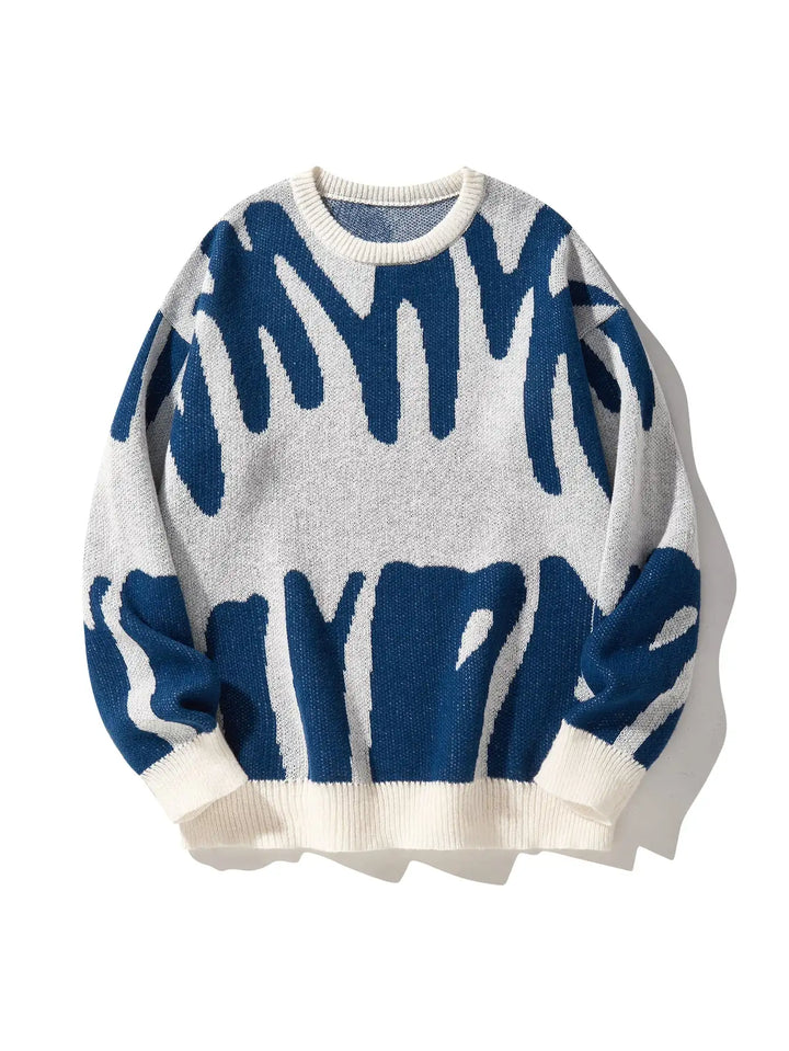 Pull à motifs décontracté pour homme