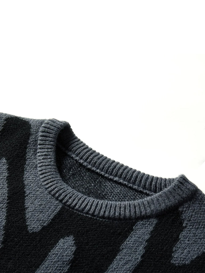 Pull à motifs décontracté pour homme