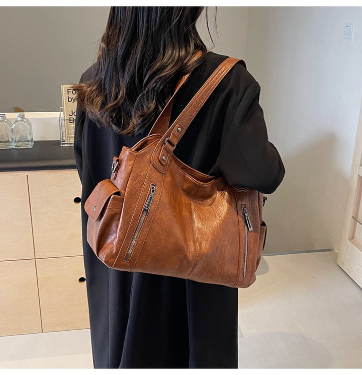 Sac cabas élégant imitation cuir pour femme