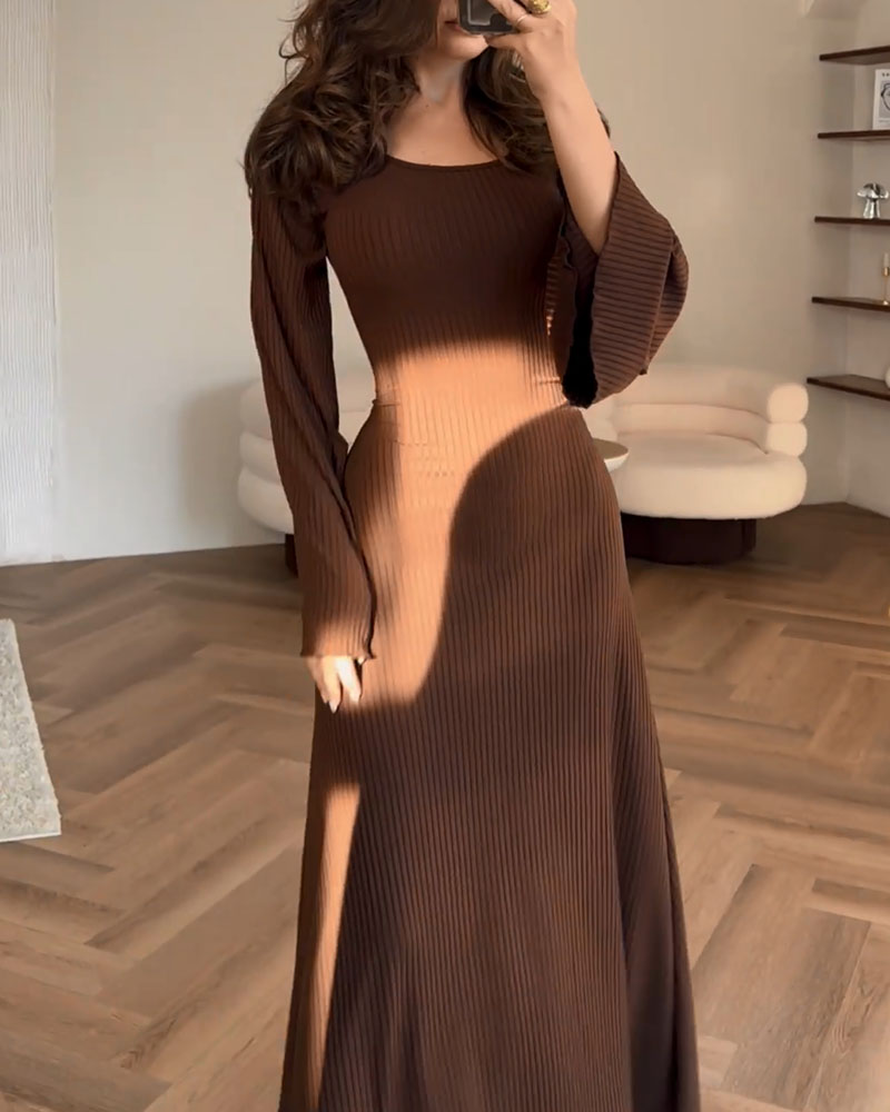 Robe ceinturée femme élégante à nouer