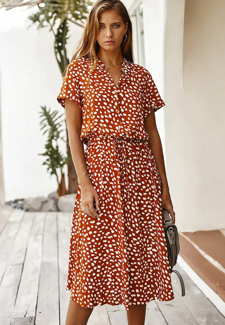 Robe midi décontractée pour femme