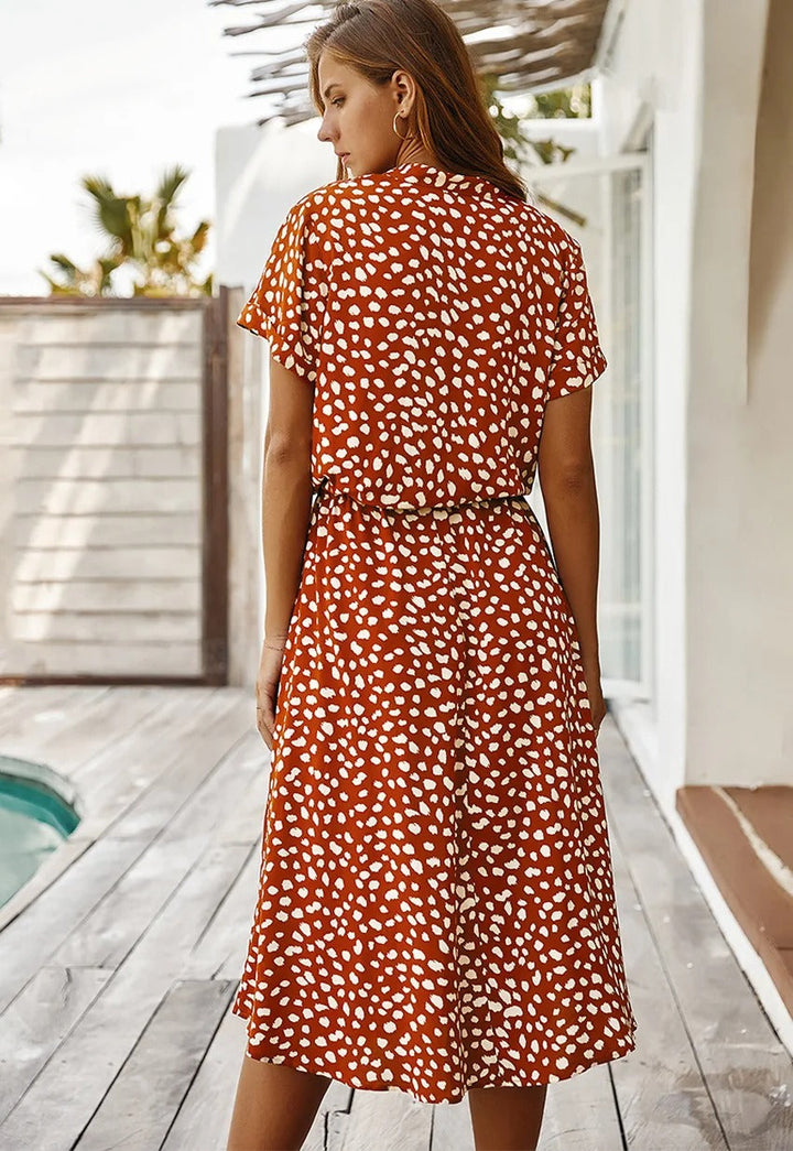 Robe midi décontractée pour femme