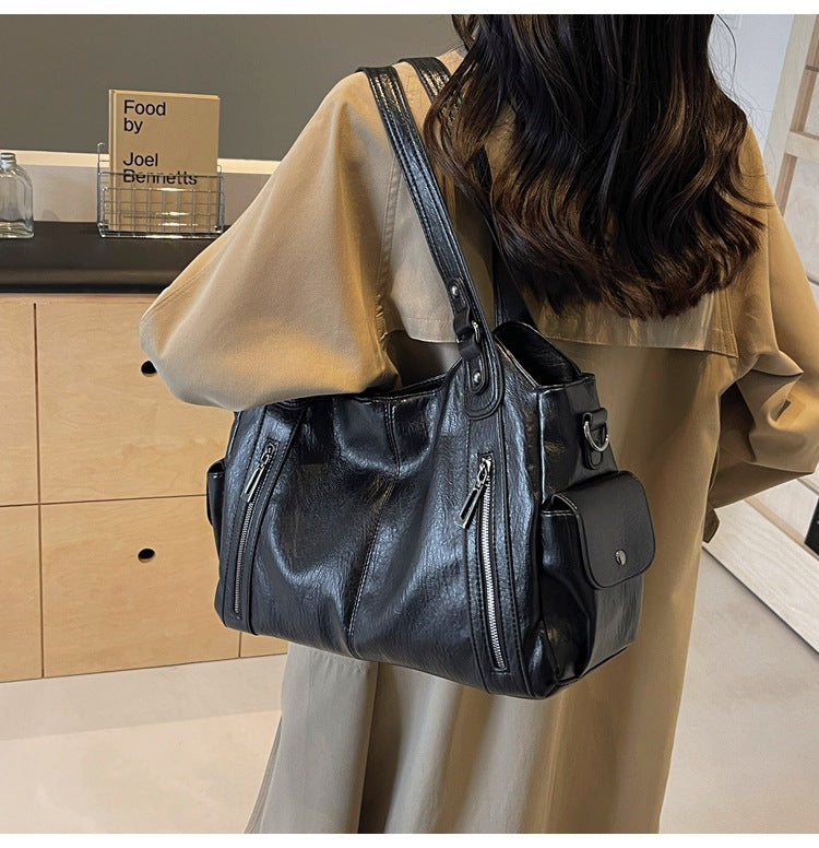 Sac cabas élégant imitation cuir pour femme