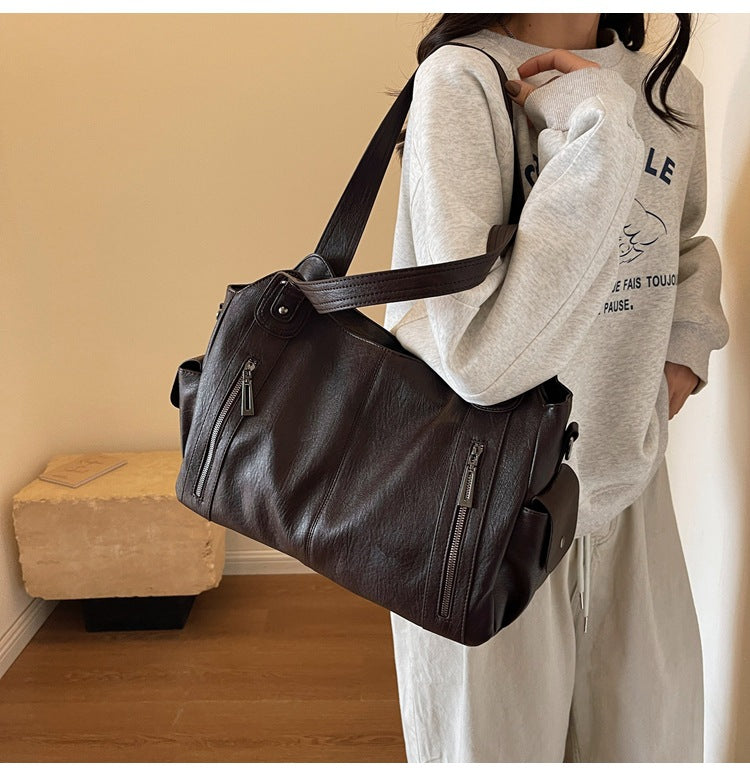 Sac cabas élégant imitation cuir pour femme