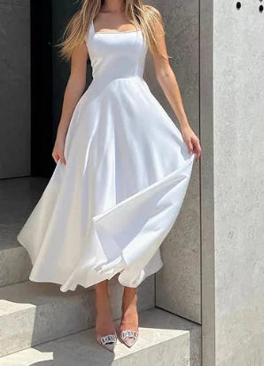 Robe longue sans manches femme élégante
