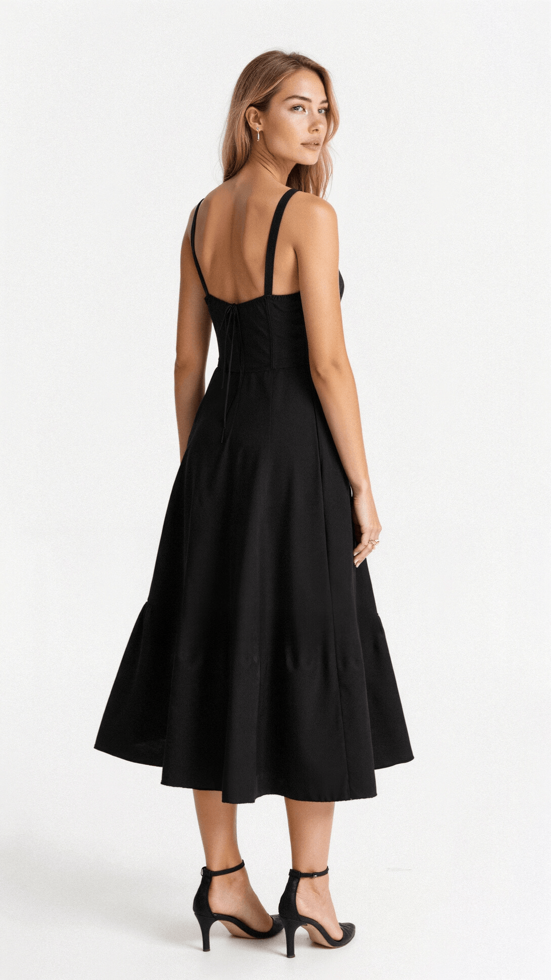 Robe midi d'été style corset pour femme