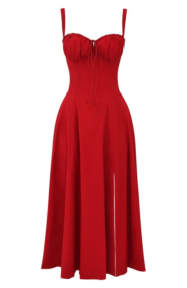 Robe midi d'été style corset pour femme