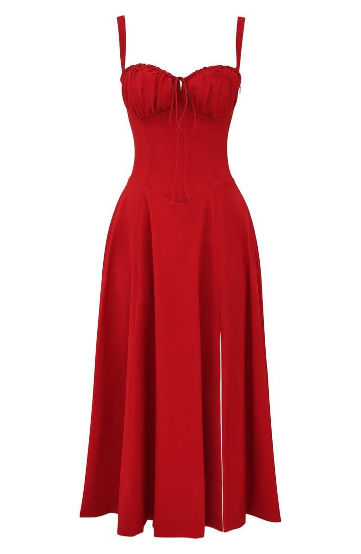 Robe midi d'été style corset pour femme