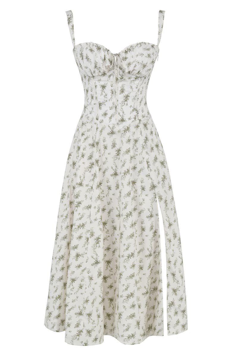 Robe midi d'été style corset pour femme