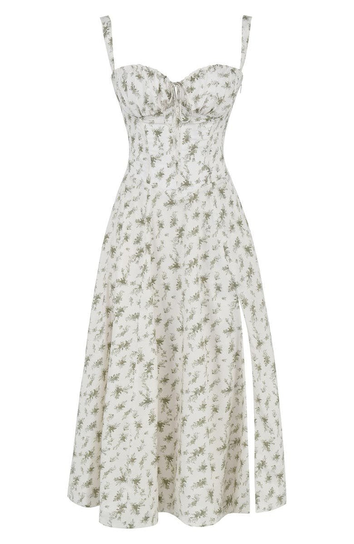 Robe midi d'été style corset pour femme