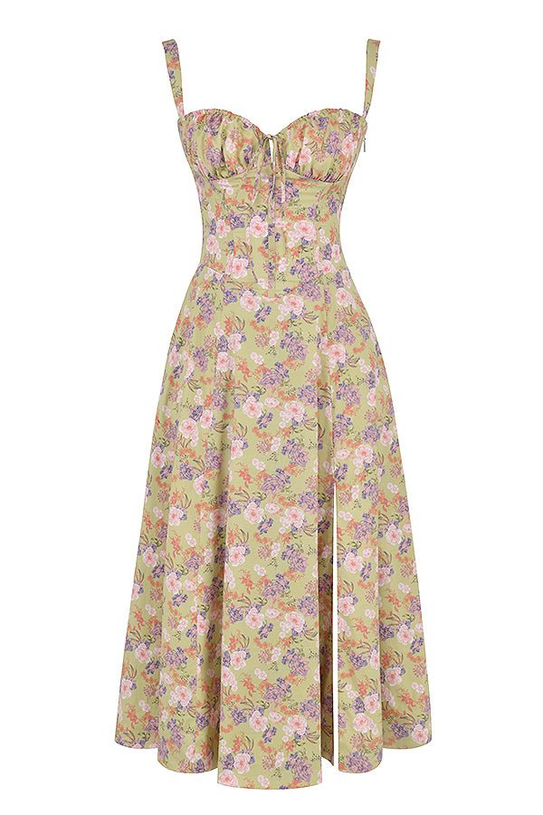 Robe midi d'été style corset pour femme