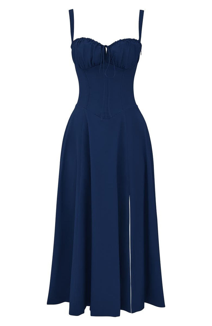 Robe midi d'été style corset pour femme
