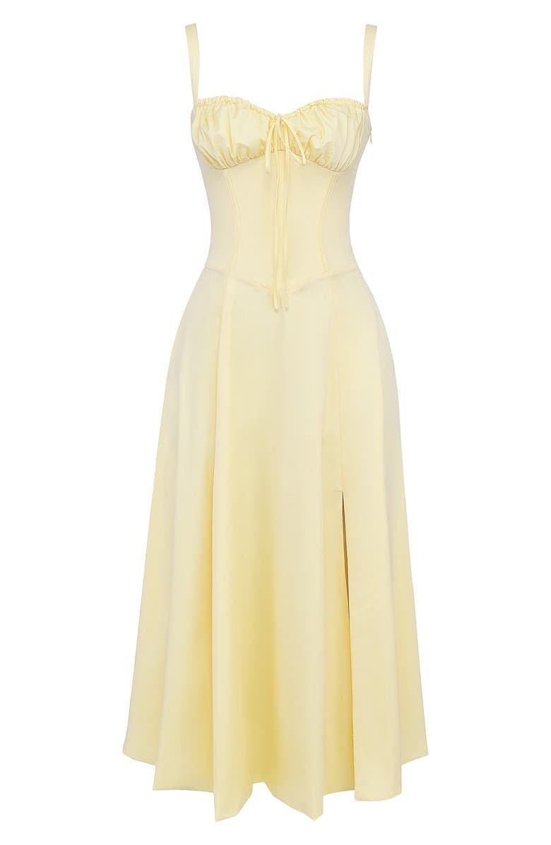 Robe midi d'été style corset pour femme
