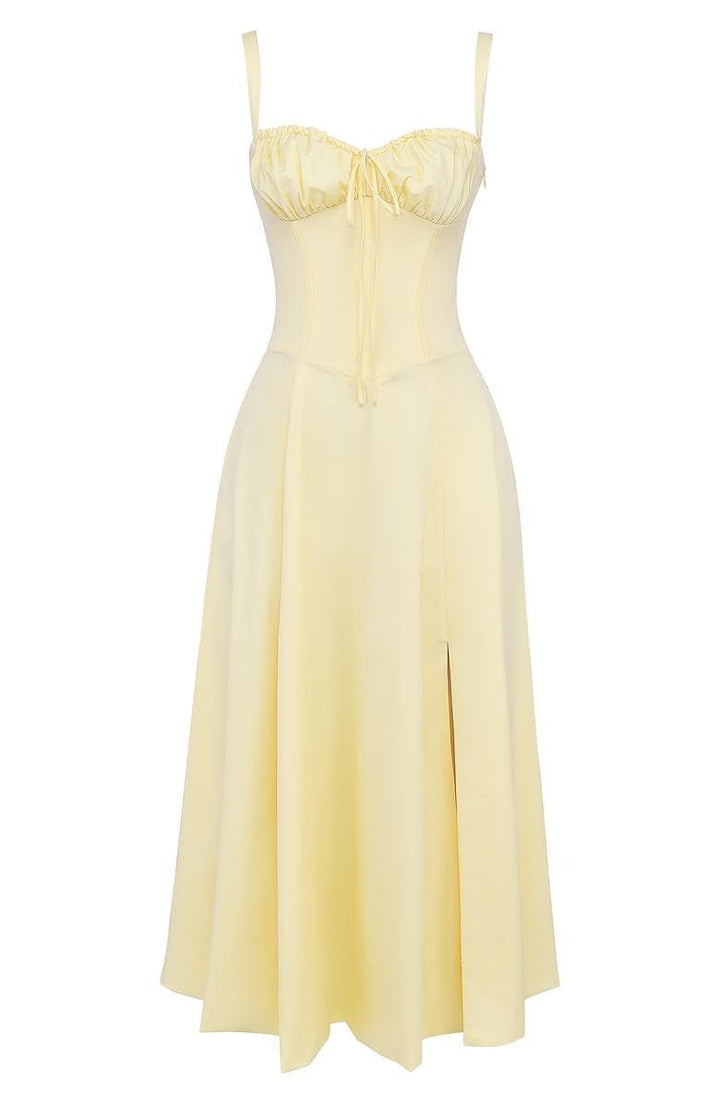 Robe midi d'été style corset pour femme