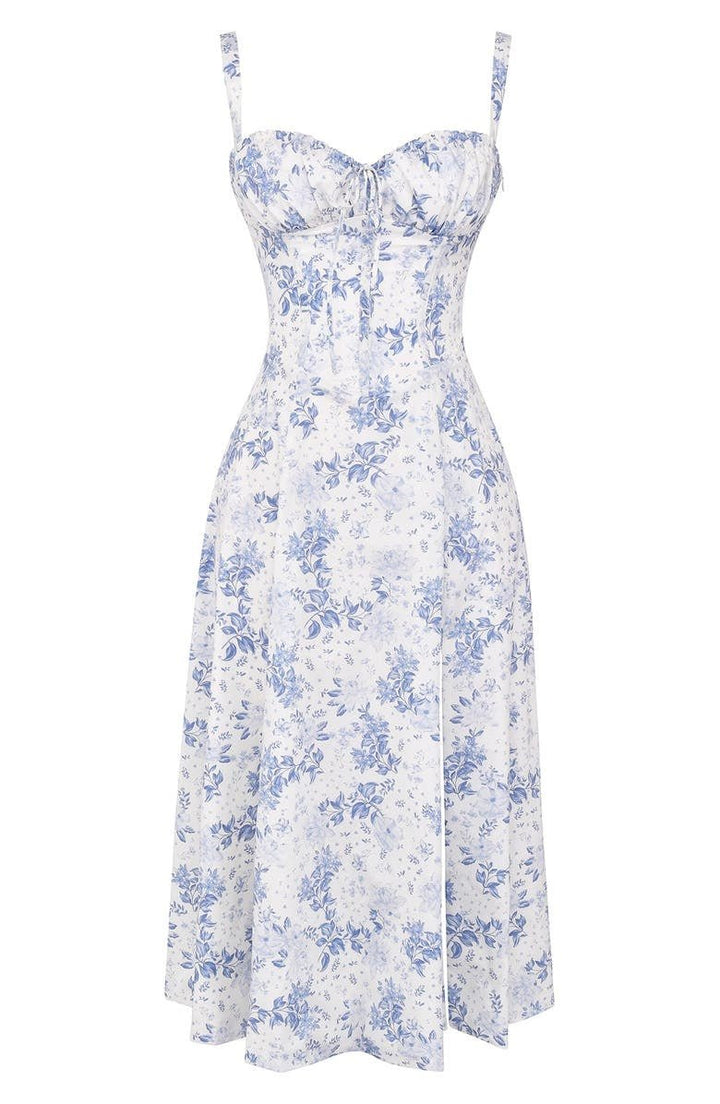 Robe midi d'été style corset pour femme