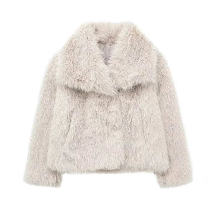 Veste imitation fourrure pour femme