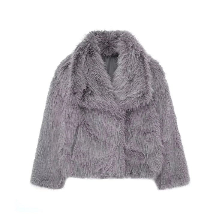 Veste imitation fourrure pour femme
