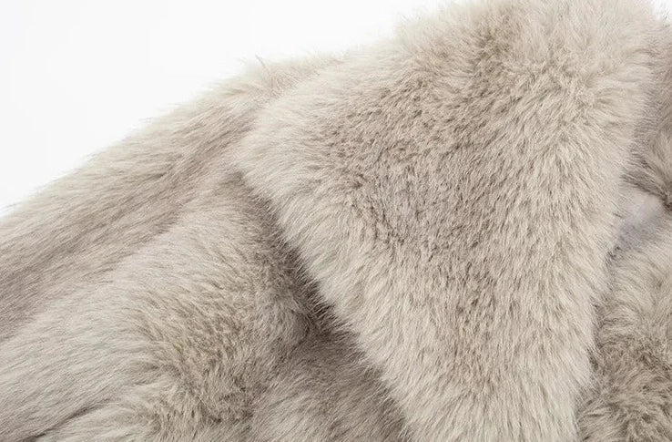 Veste imitation fourrure pour femme