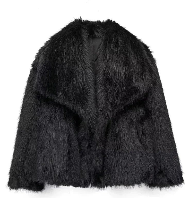 Veste imitation fourrure pour femme