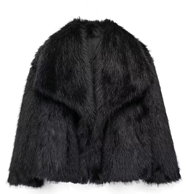 Veste imitation fourrure pour femme