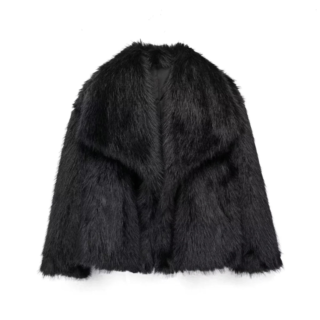 Veste imitation fourrure pour femme