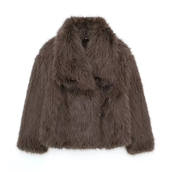 Veste imitation fourrure pour femme