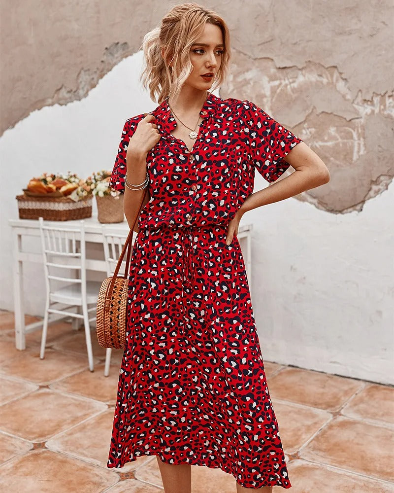Robe midi décontractée pour femme